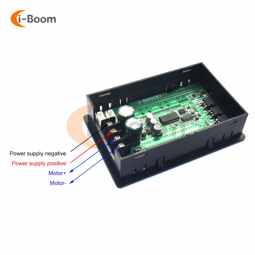 LCD motor speed controller adjustable