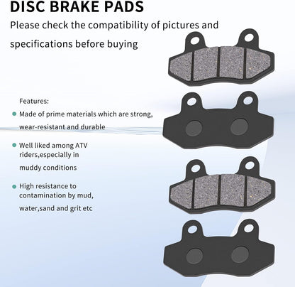 LCGLY 4pcs Disc Brake Pads Set for 150cc 200cc 250cc