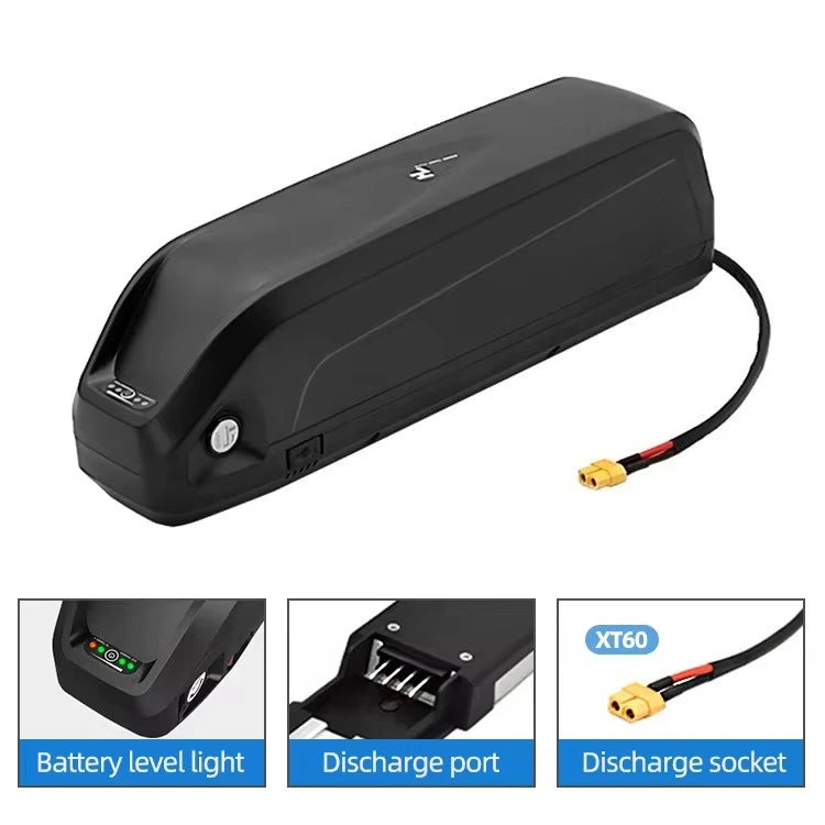LED indicator light on a long-lasting 36V 48V Hailong lithium battery pack