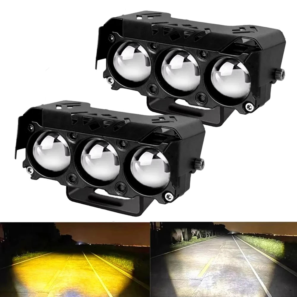 LED motorcycle spotlight for night riding