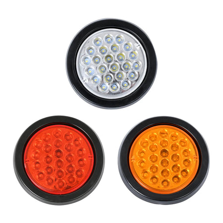 LED round tail light 24 LED high visibility