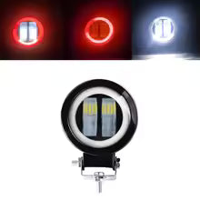 LED work light bar on motorcycle
