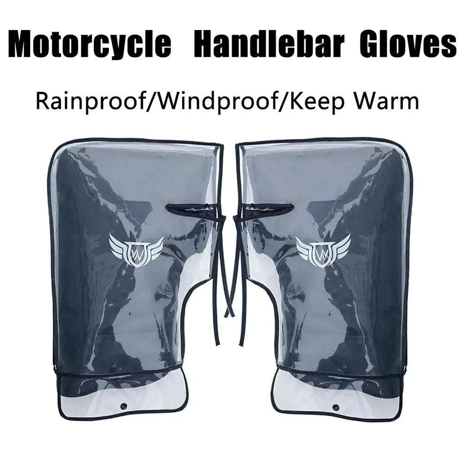 Large guard cover design for scooter and bicycle handlebars