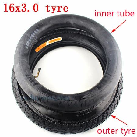 Lightweight 16x3.0 electric bike inner tube