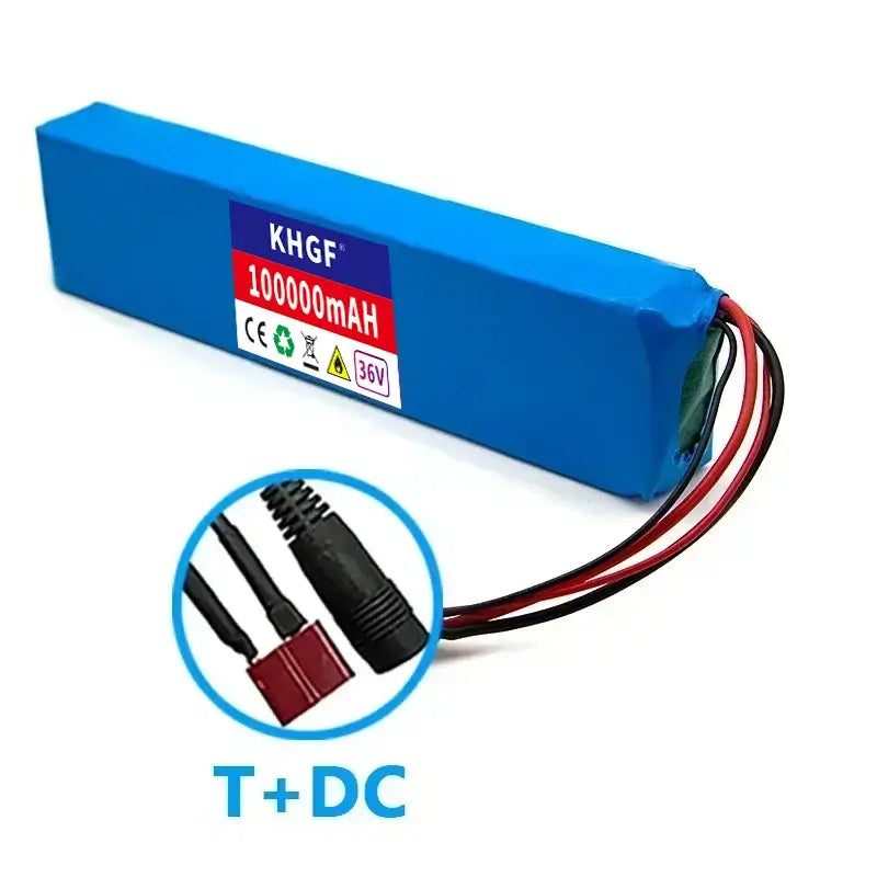 36V 10Ah Lithium Ion Battery Pack (10S3P) for E-Bike & Scooter – 18650 Rechargeable Cells with BMS + Charger