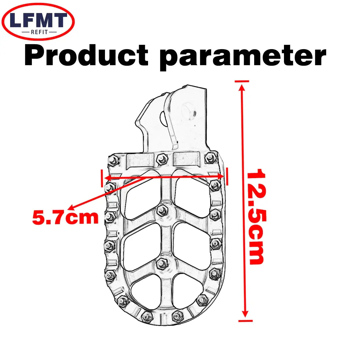 Lightweight Aluminum Foot Pegs for Sur-Ron Electric Bike