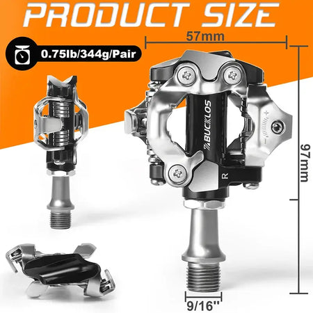 Lightweight aluminum MTB pedals for off-road cycling