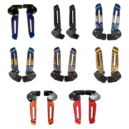 Lightweight aluminum alloy motorcycle foot pegs for 125cc motorcycles