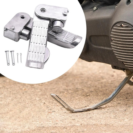Lightweight aluminum folding foot pegs for scooter