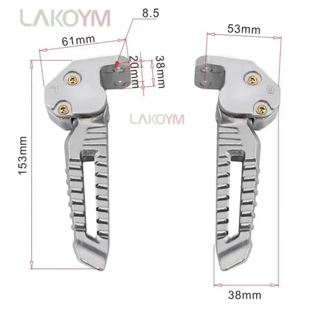Lightweight aluminum scooter footrest for Yamaha BWS Zuma