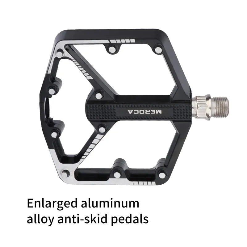 Lightweight cycling pedals with sealed DU bearing system
