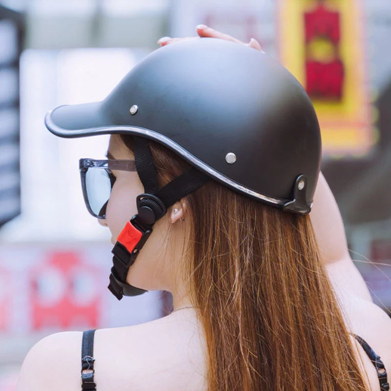 Lightweight motorcycle half helmet