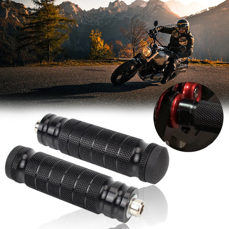 Lightweight motorcycle rear footrest pegs aluminum design