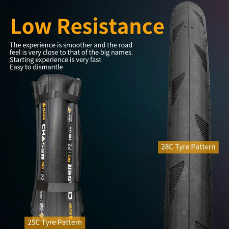 Lightweight road bicycle tire for speed cycling