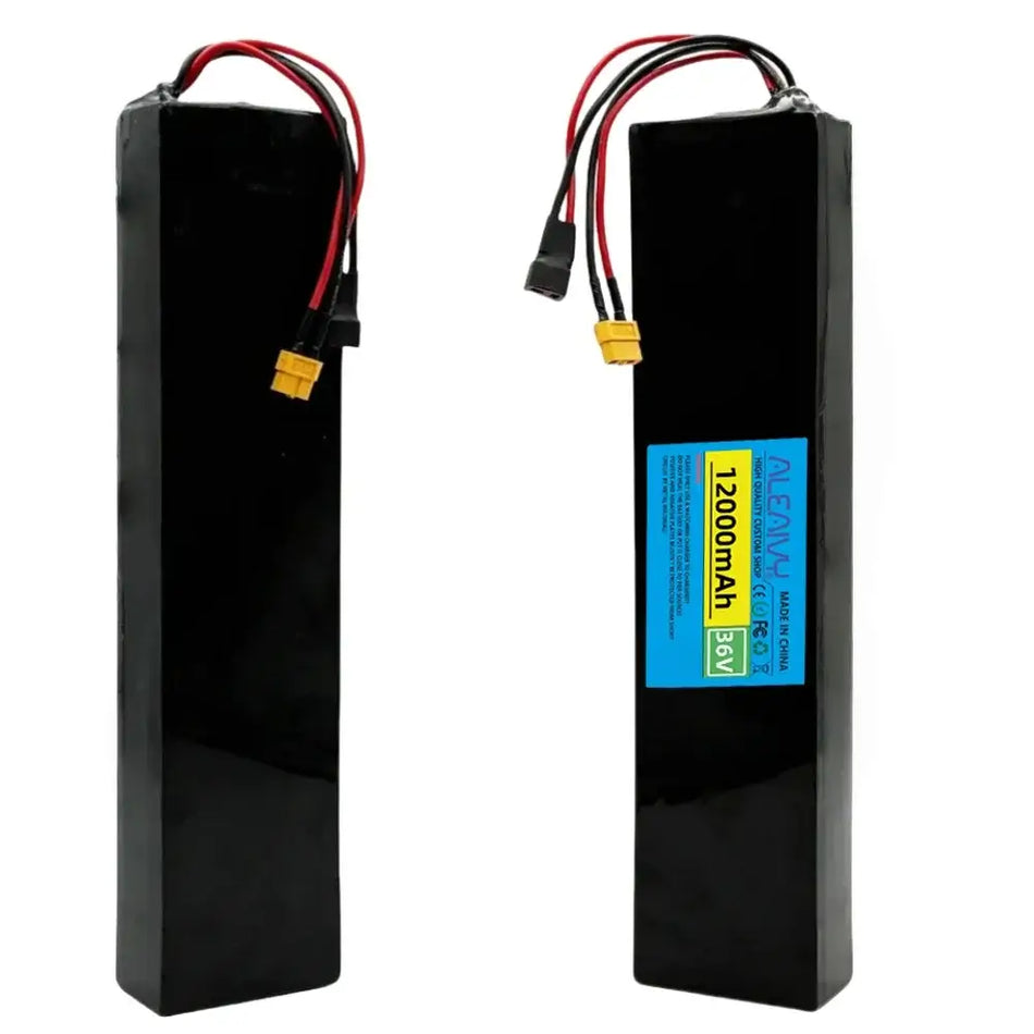 High Capacity 36V 12Ah Lithium Battery - 10S4P Long Range Replacement for 500W 700W Motors