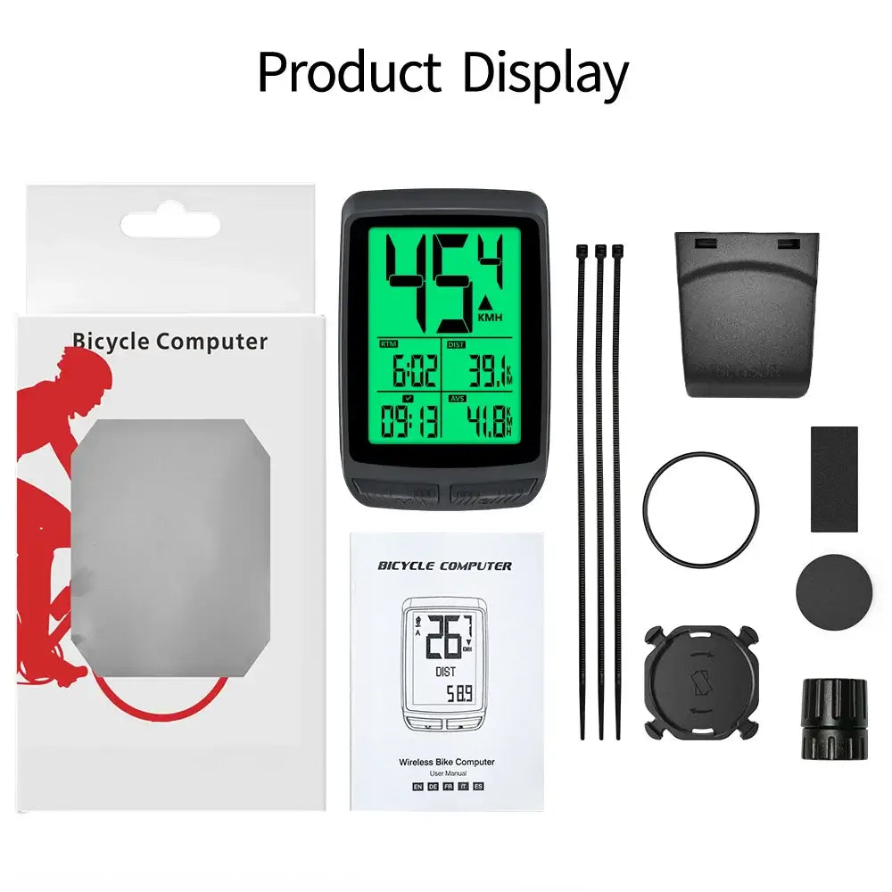 Long-distance cycling tracker with automatic light sensor and backlight