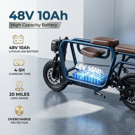 Long Range Electric Scooter Offering 31–60km Riding Distance