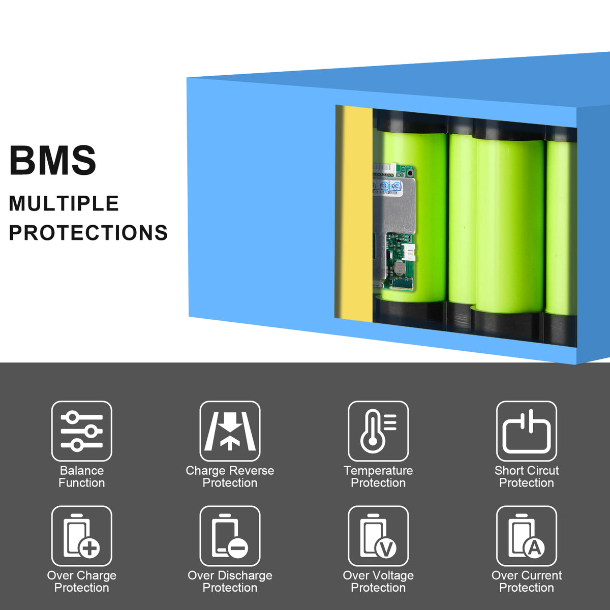 Long life lithium EV battery