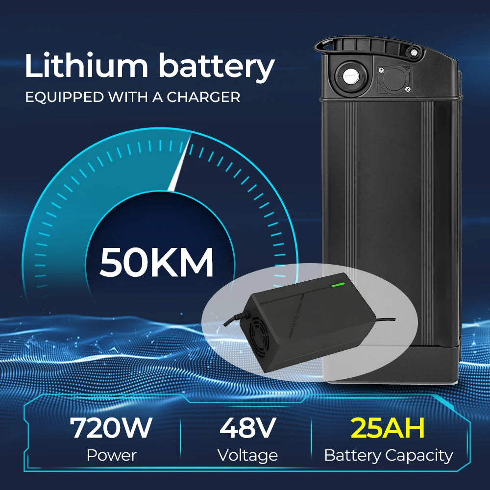 Long range lithium ebike battery pack