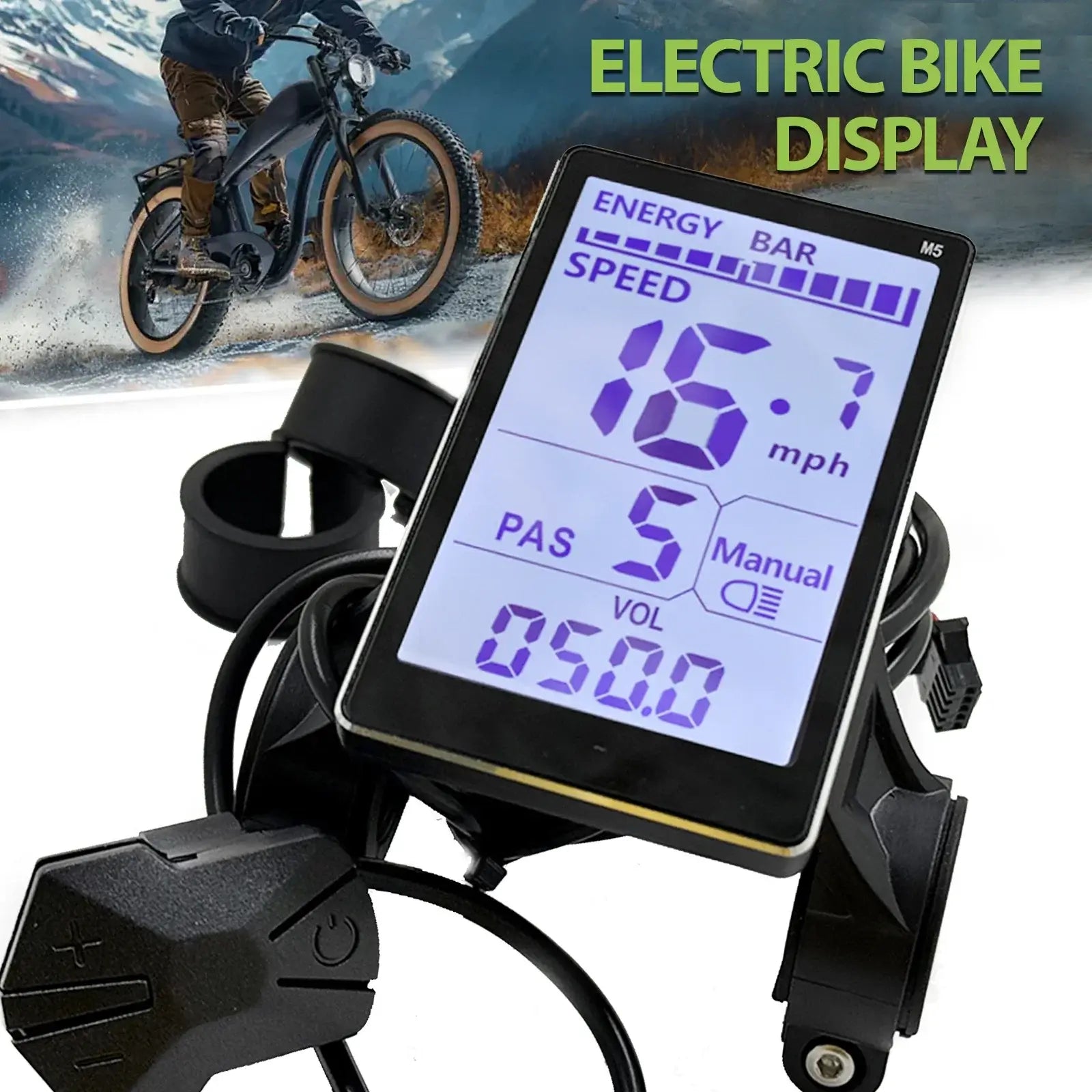 M5 LCD display for 24V-60V electric bicycles.