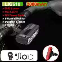MTB bicycle front light waterproof IPX6