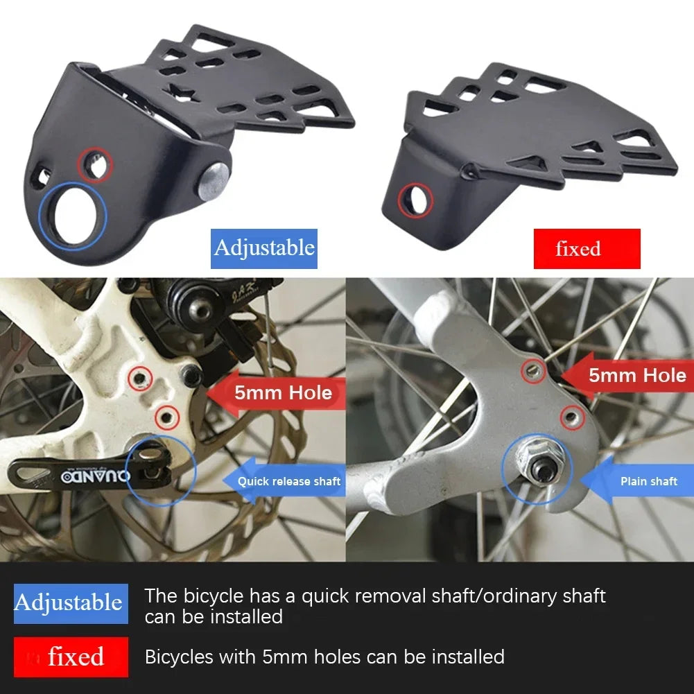 MTB bicycle rear seat footrest foldable steel foot pegs pair
