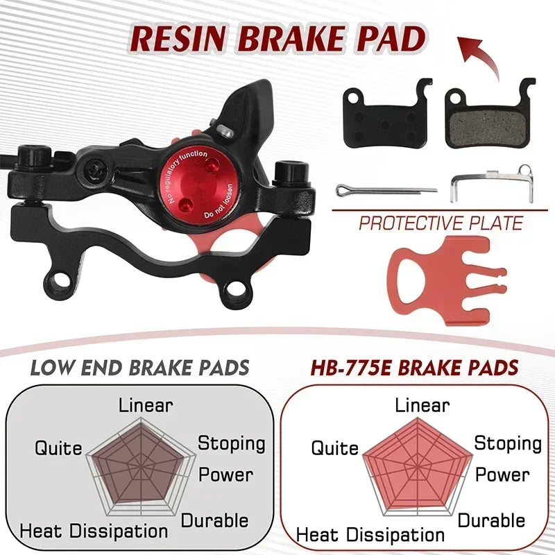 MTB hydraulic brake kit easy installation complete set