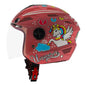 Affordable Steelbird SBA-6 Unicorn Helmet: Love Every Journey Matt Pink with Clear Visor