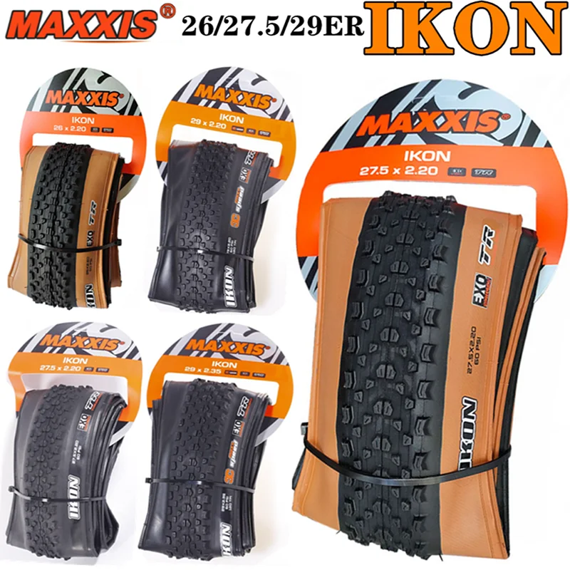 Maxxis IKON mountain bike tire full view showing tread design