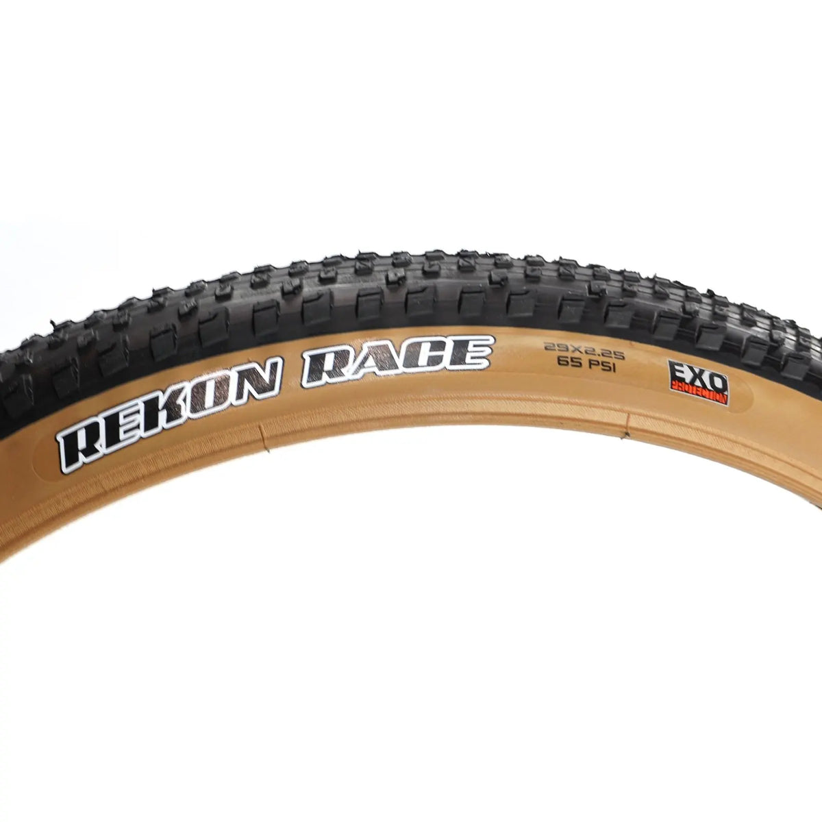 Maxxis Rekon Race mountain bike tyre sidewall with EXO puncture protection