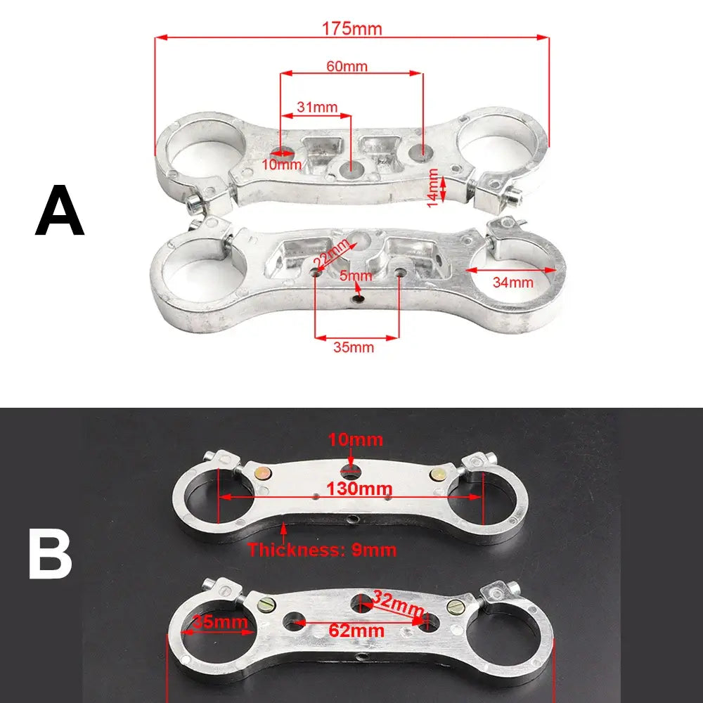 Mini Moto Front Suspension with Upper and Lower Connecting Plates