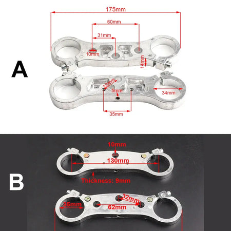 Mini Moto Front Suspension with Upper and Lower Connecting Plates