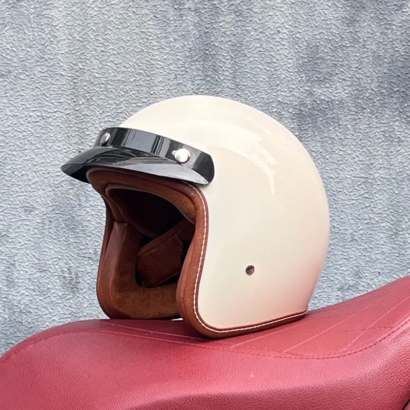 Modern design semi open biker helmet