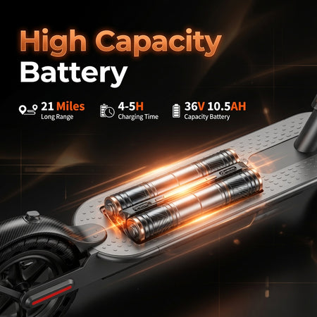 Modern electric scooter with reliable braking system and comfortable ride