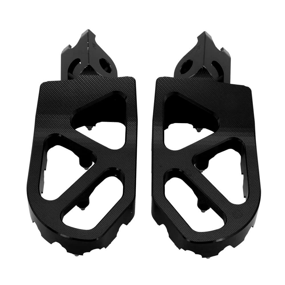 Motocross dirt bike foot pegs with anti slip steel teeth