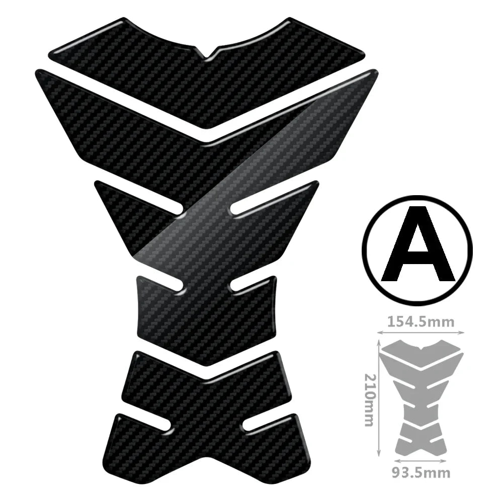   Motorcycle Tank Pad Protection Carbon-look Sticker
