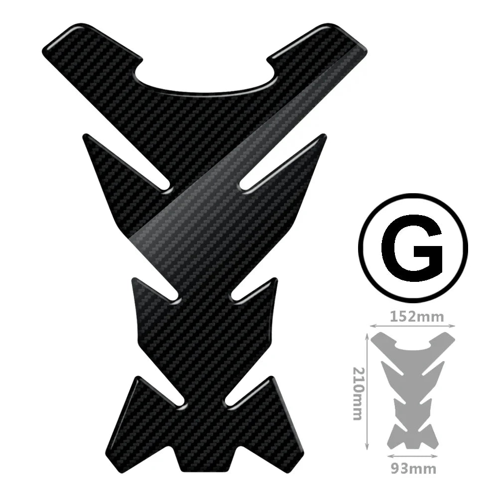   Motorcycle Tank Pad Protection Carbon-look Sticker