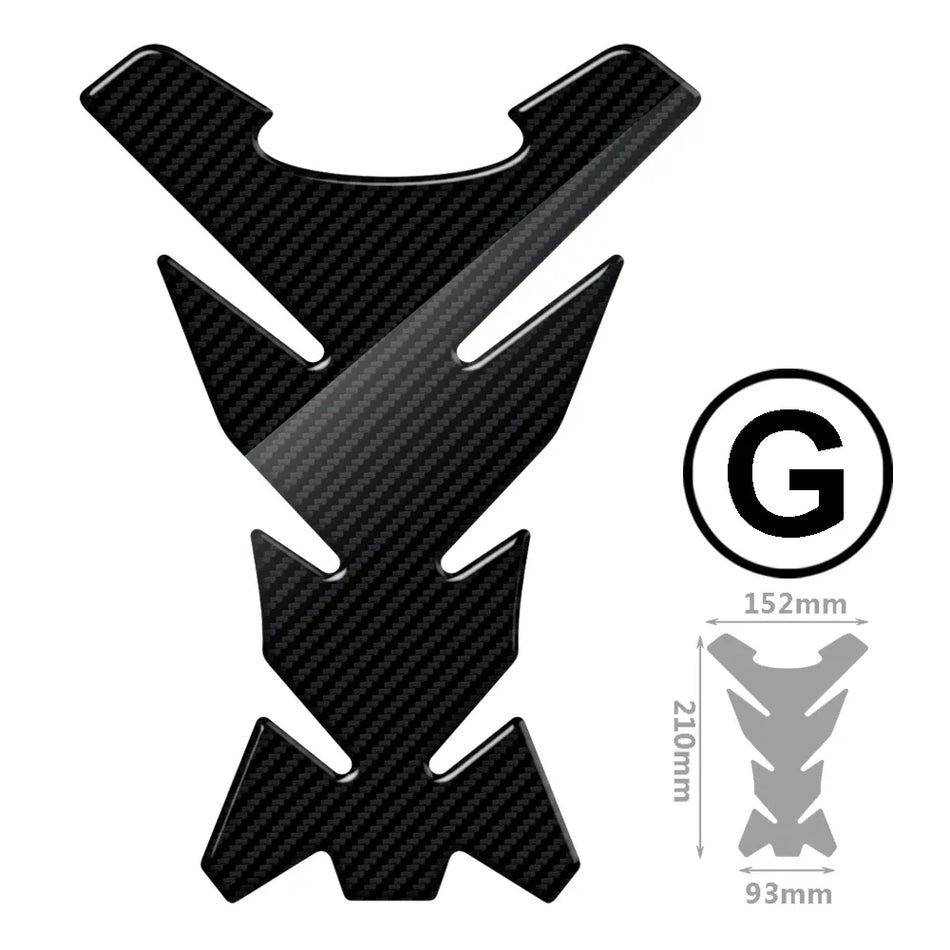   Motorcycle Tank Pad Protection Carbon-look Sticker