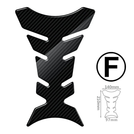   Motorcycle Tank Pad Protection Carbon-look Sticker