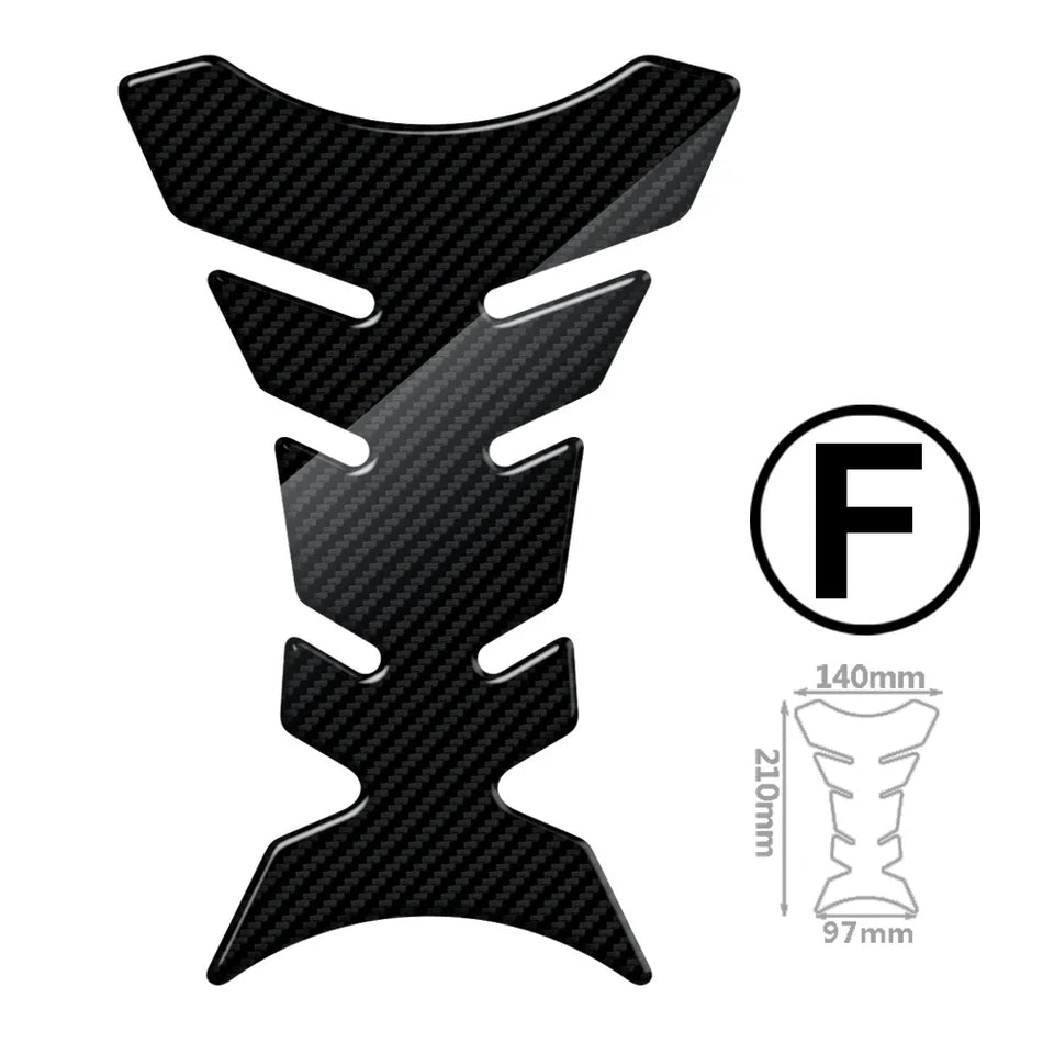   Motorcycle Tank Pad Protection Carbon-look Sticker