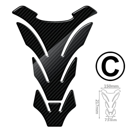   Motorcycle Tank Pad Protection Carbon-look Sticker