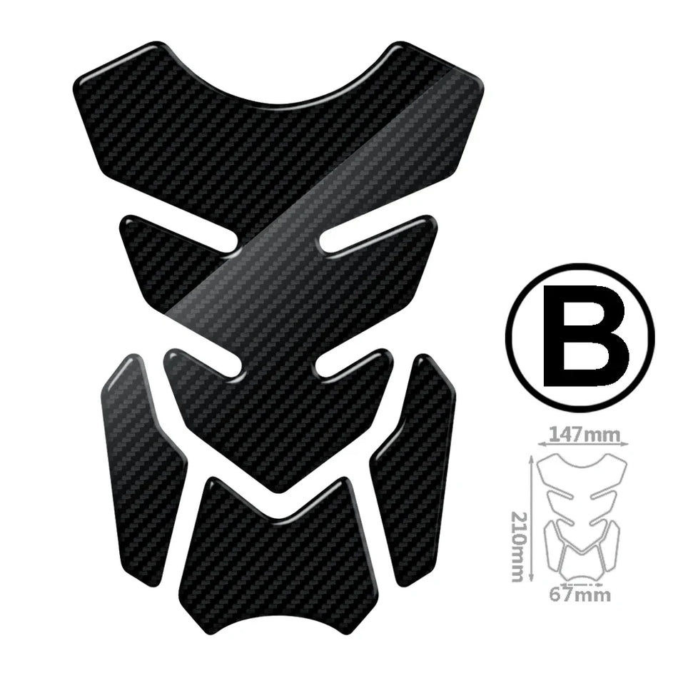   Motorcycle Tank Pad Protection Carbon-look Sticker