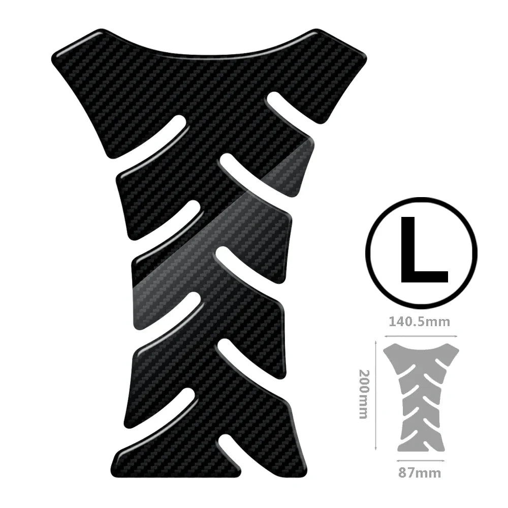   Motorcycle Tank Pad Protection Carbon-look Sticker