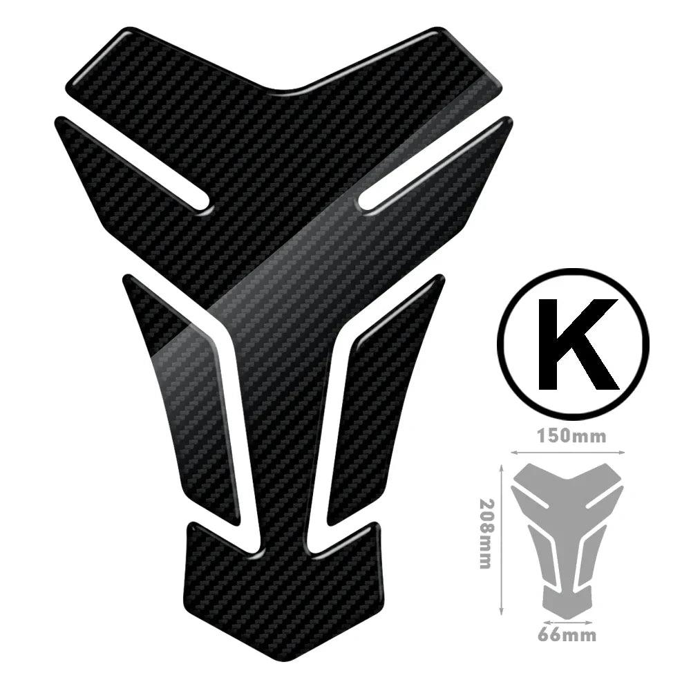   Motorcycle Tank Pad Protection Carbon-look Sticker
