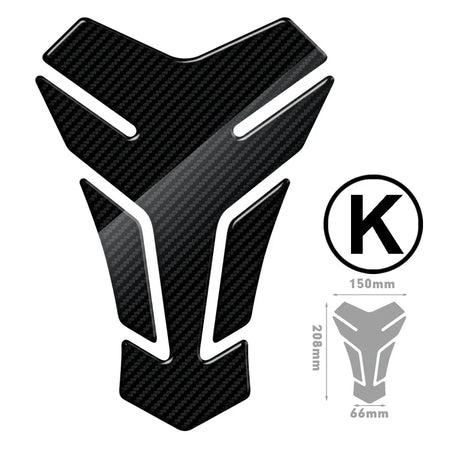   Motorcycle Tank Pad Protection Carbon-look Sticker