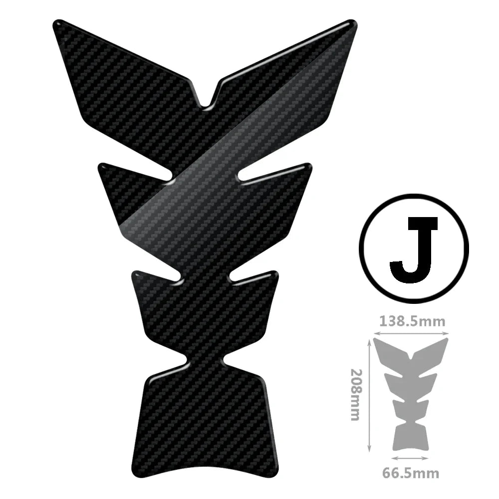   Motorcycle Tank Pad Protection Carbon-look Sticker