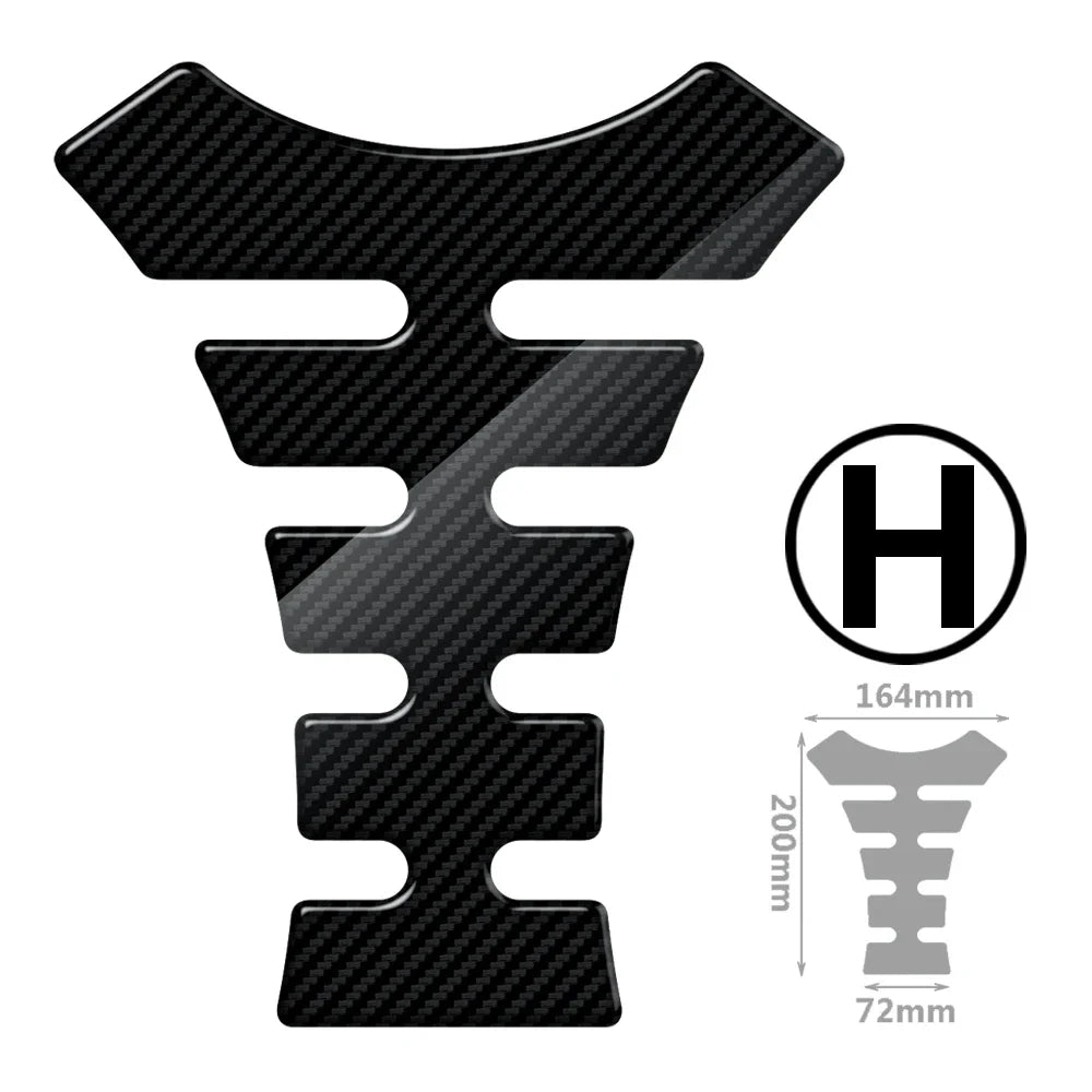   Motorcycle Tank Pad Protection Carbon-look Sticker
