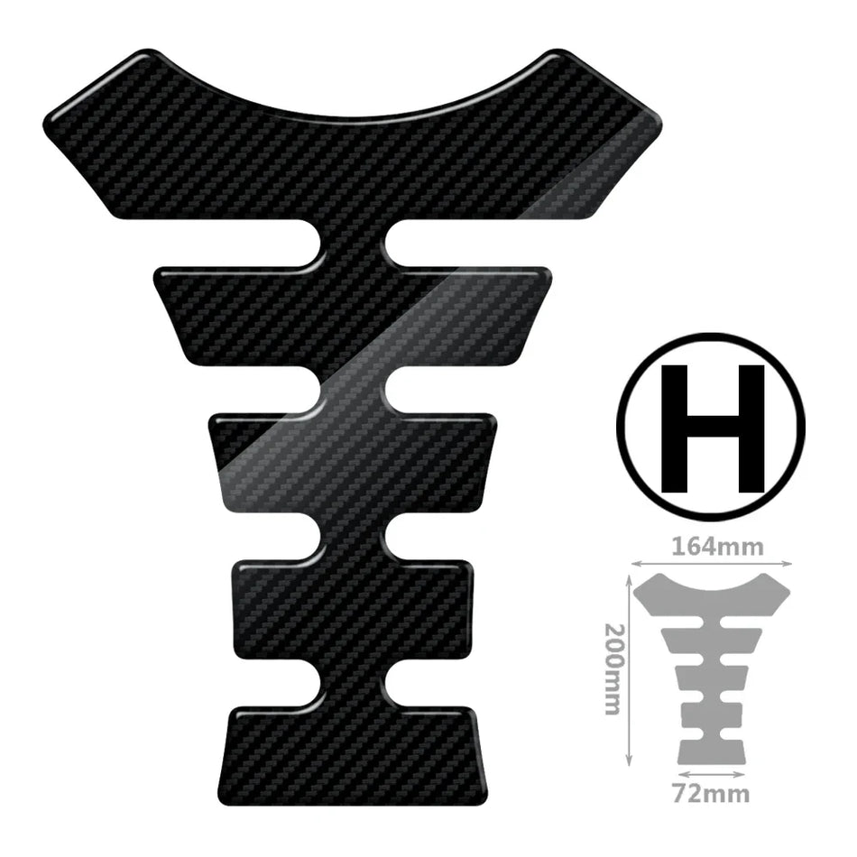  Motorcycle Tank Pad Protection Carbon-look Sticker