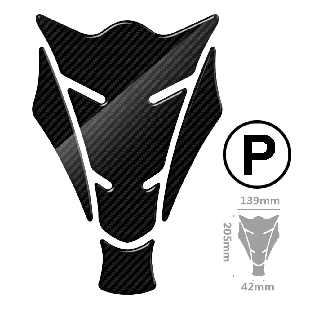   Motorcycle Tank Pad Protection Carbon-look Sticker