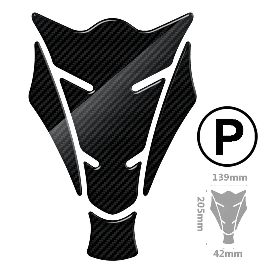   Motorcycle Tank Pad Protection Carbon-look Sticker